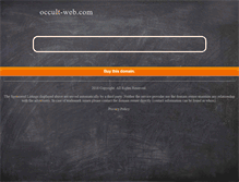 Tablet Screenshot of occult-web.com